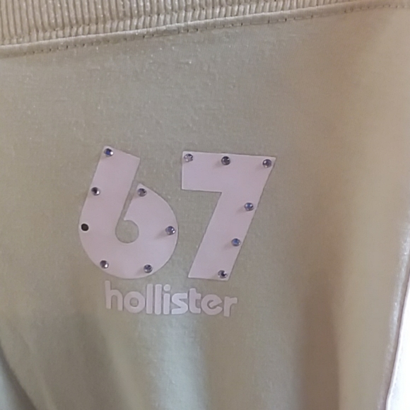 HOLLISTER CO Women's Sweat Pants Sz M Cream Pink - Picture 2 of 8